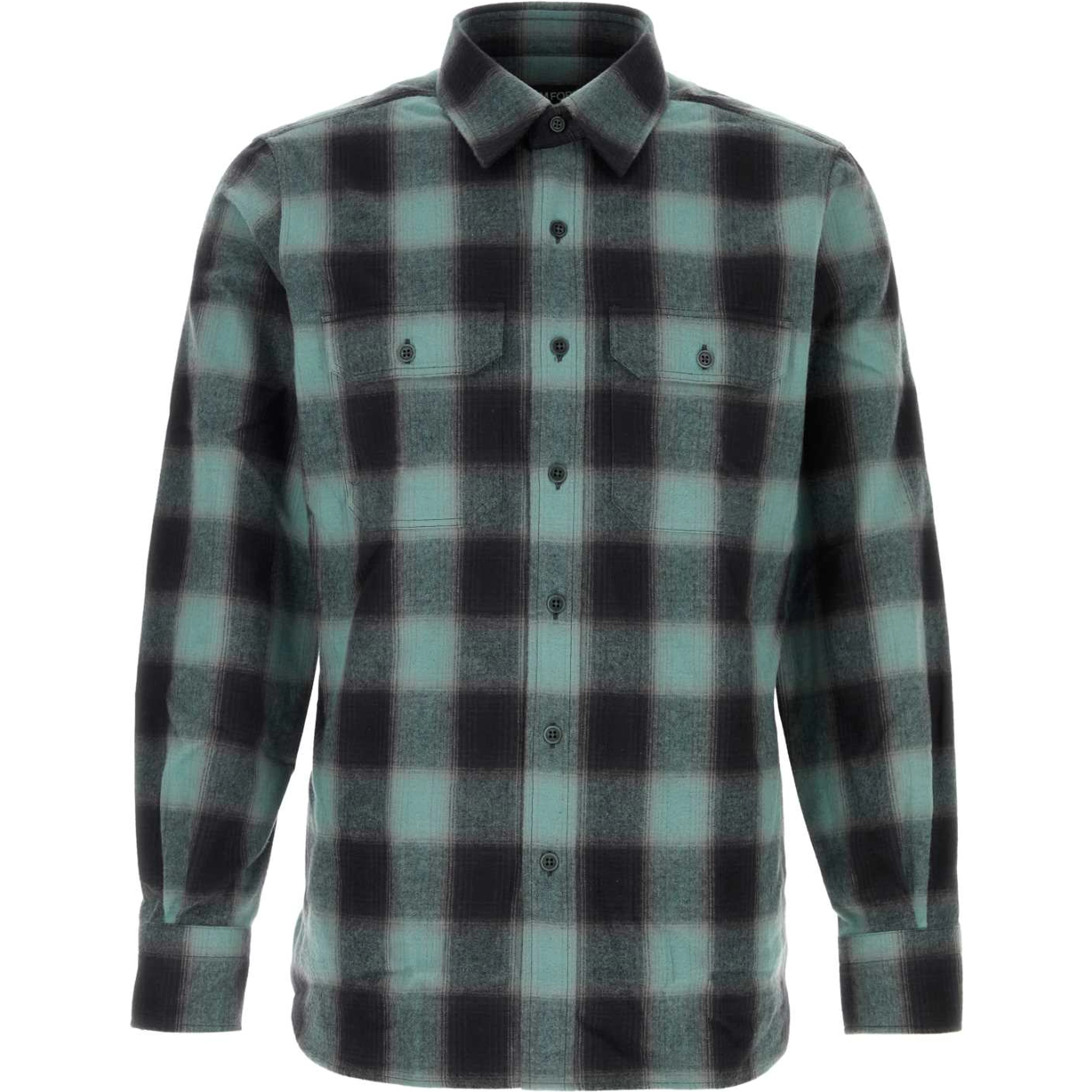 BRUSHED CHECK MILITARY FIT SHIRT
