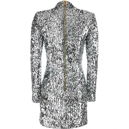3 BUTTONS SEQUINS SHORT DRESS