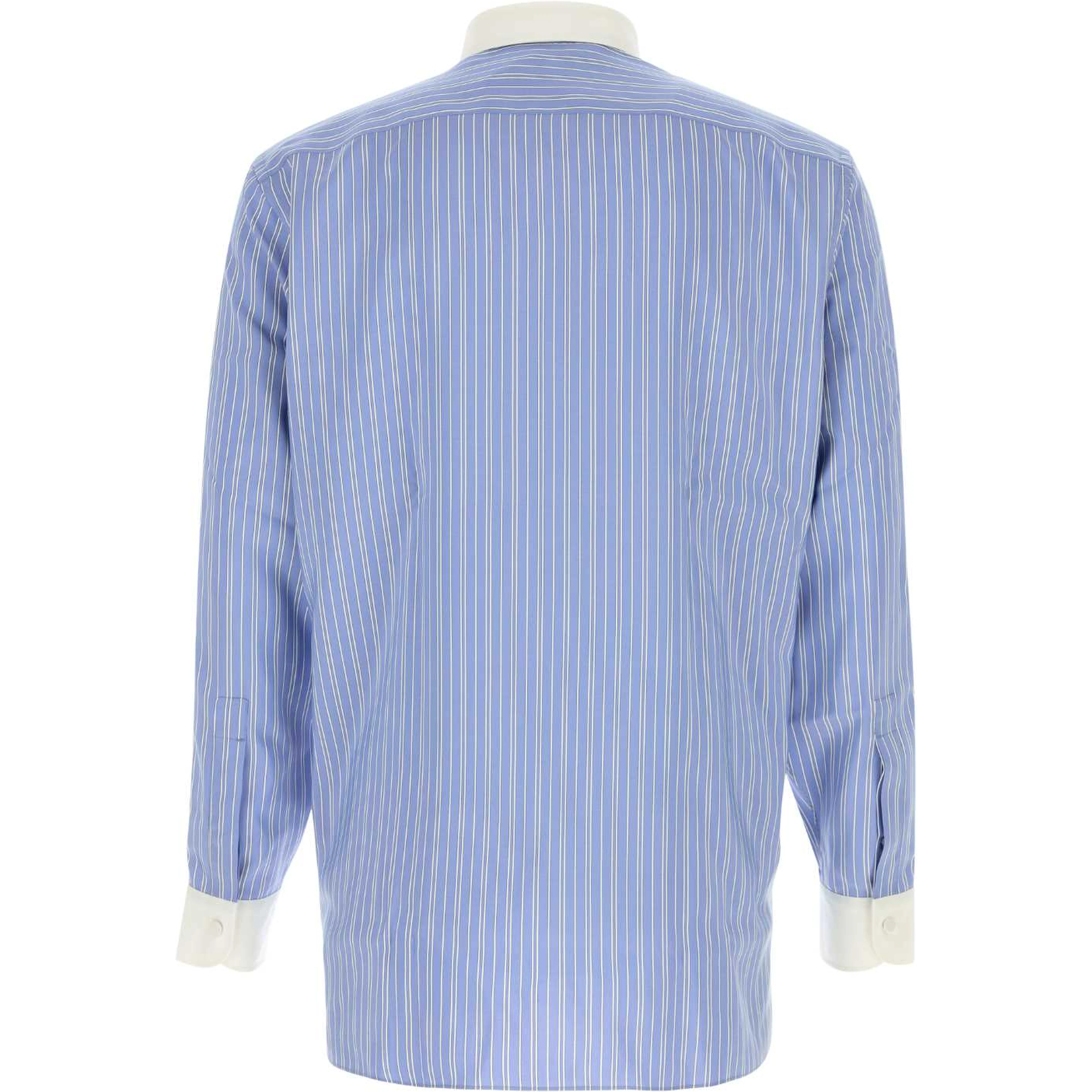 POPELINE CHAMBRAY ALTERNATE STRIPE CONTRAST FLUID