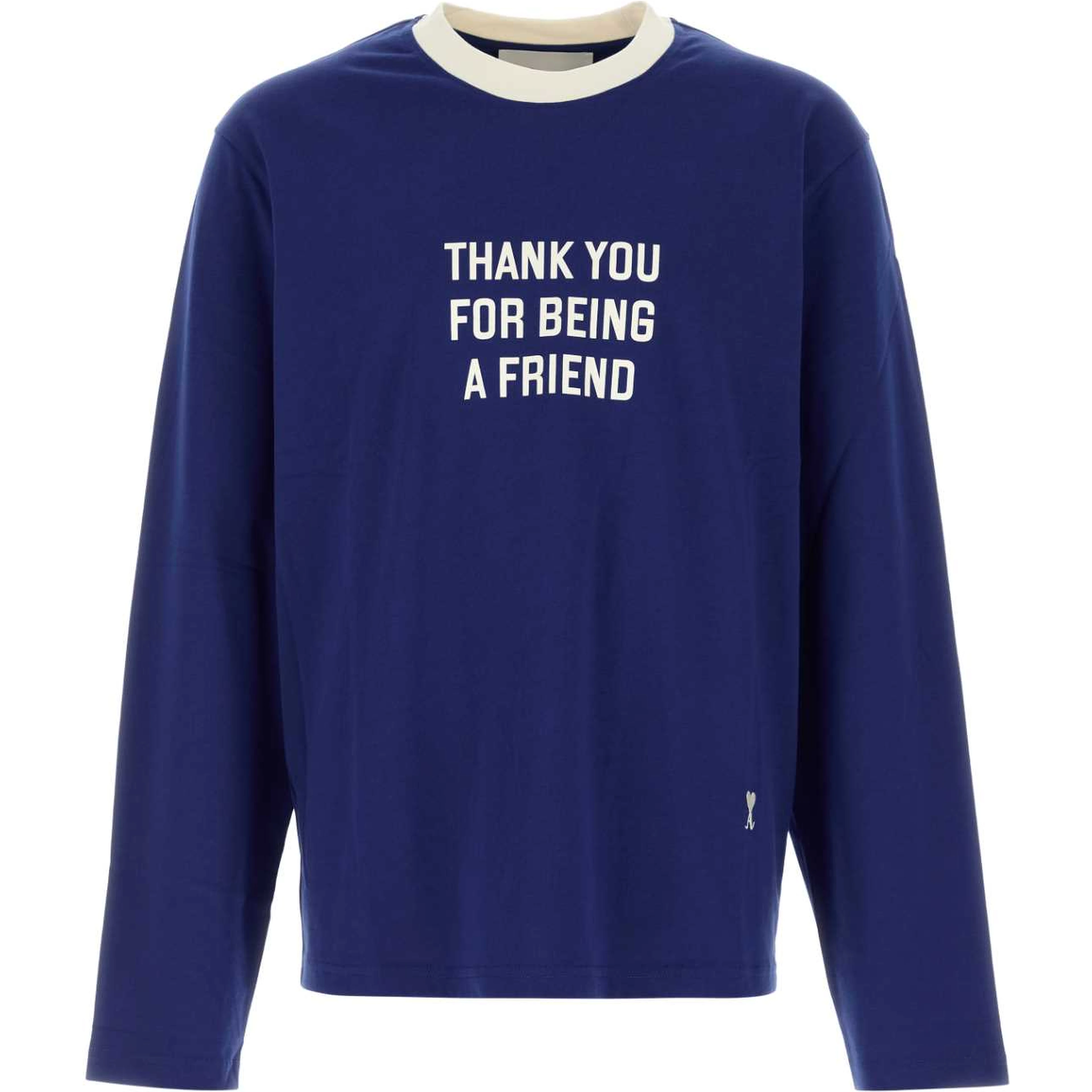 LONGSLEEVESTSHIRTWITHPRINTTHANKYOUFORBEINGAFRIEND
