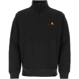 Half Zip American Script Sweatshirt Cotton/Polyest