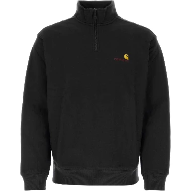 Half Zip American Script Sweatshirt Cotton/Polyest