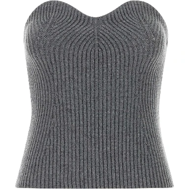 STRAPLESS KNITTED  TOP