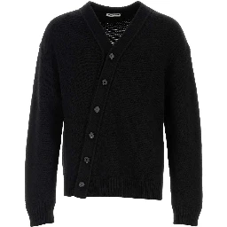 LS VN CARDIGAN W/ DIAGONAL OPENING