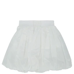 SKIRT POPELINE GESSO