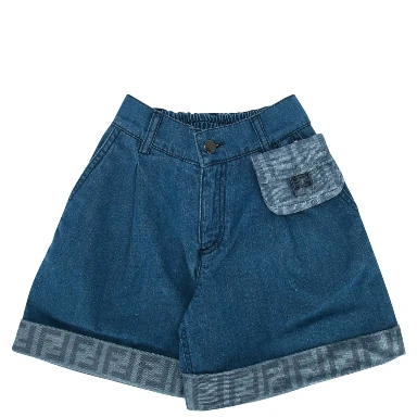 SHORT DENIM DARK BLU