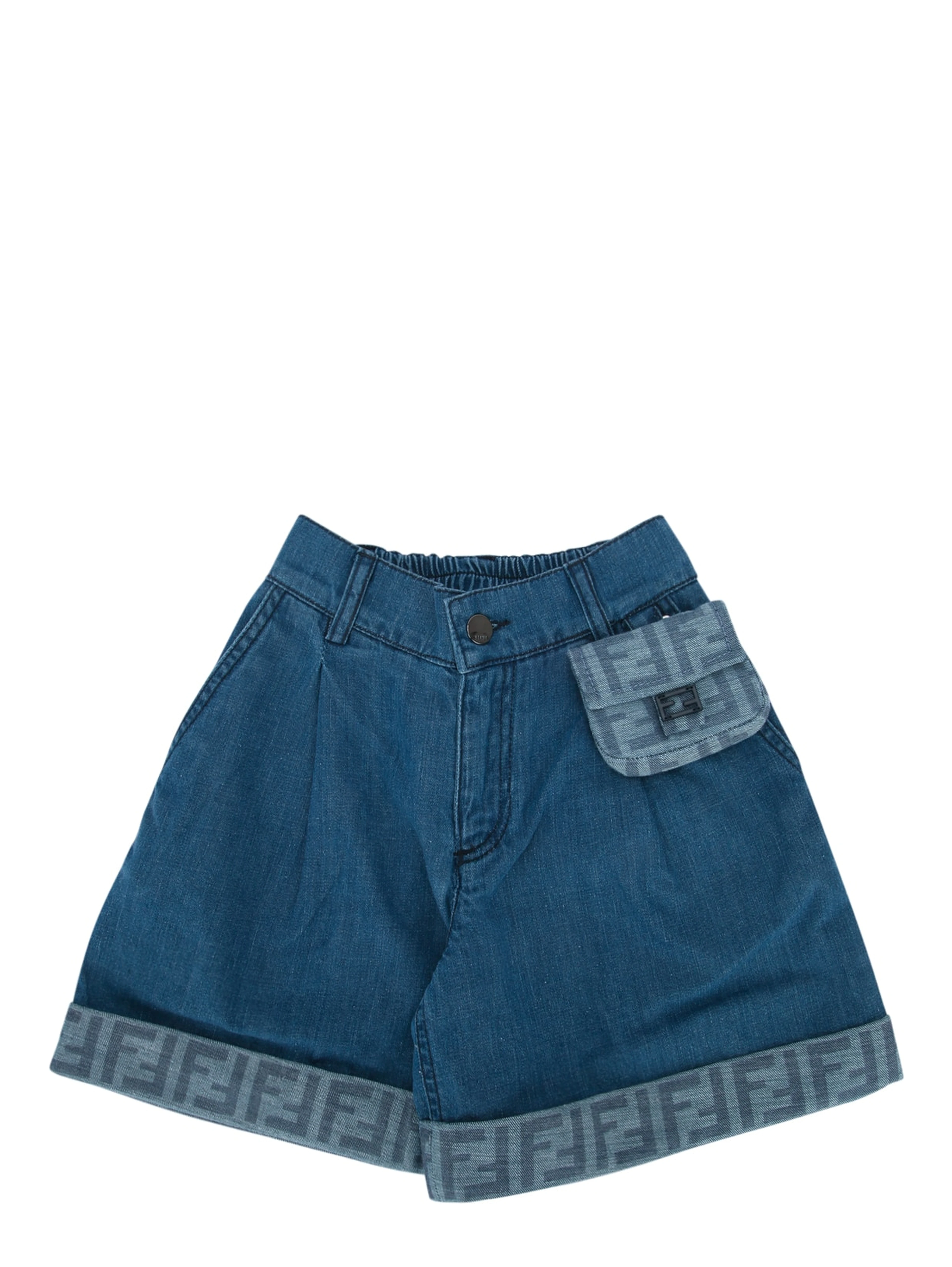 SHORT DENIM DARK BLU