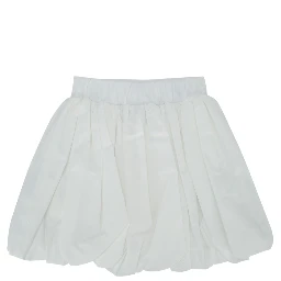 SKIRT POPELINE GESSO