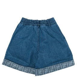 SHORT DENIM DARK BLU