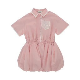 DRESS POPELINE ROSA PEONY