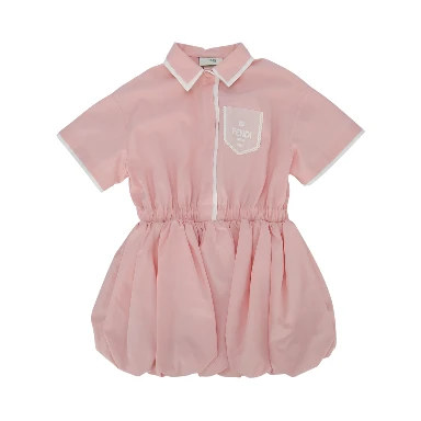DRESS POPELINE ROSA PEONY