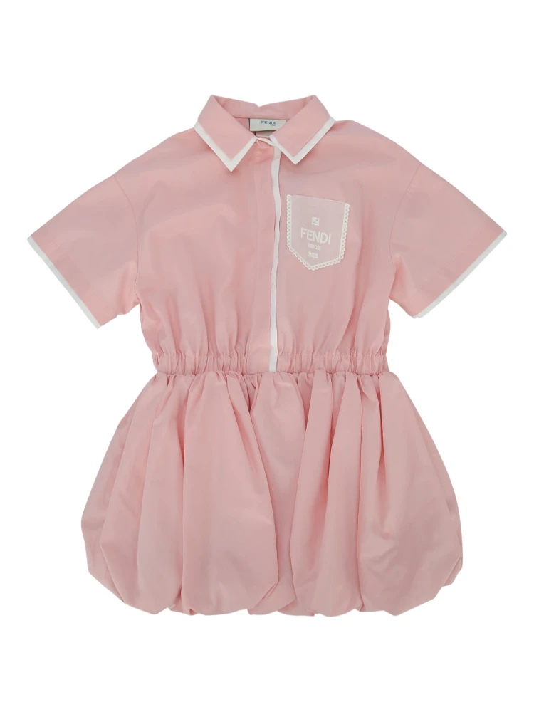 DRESS POPELINE ROSA PEONY