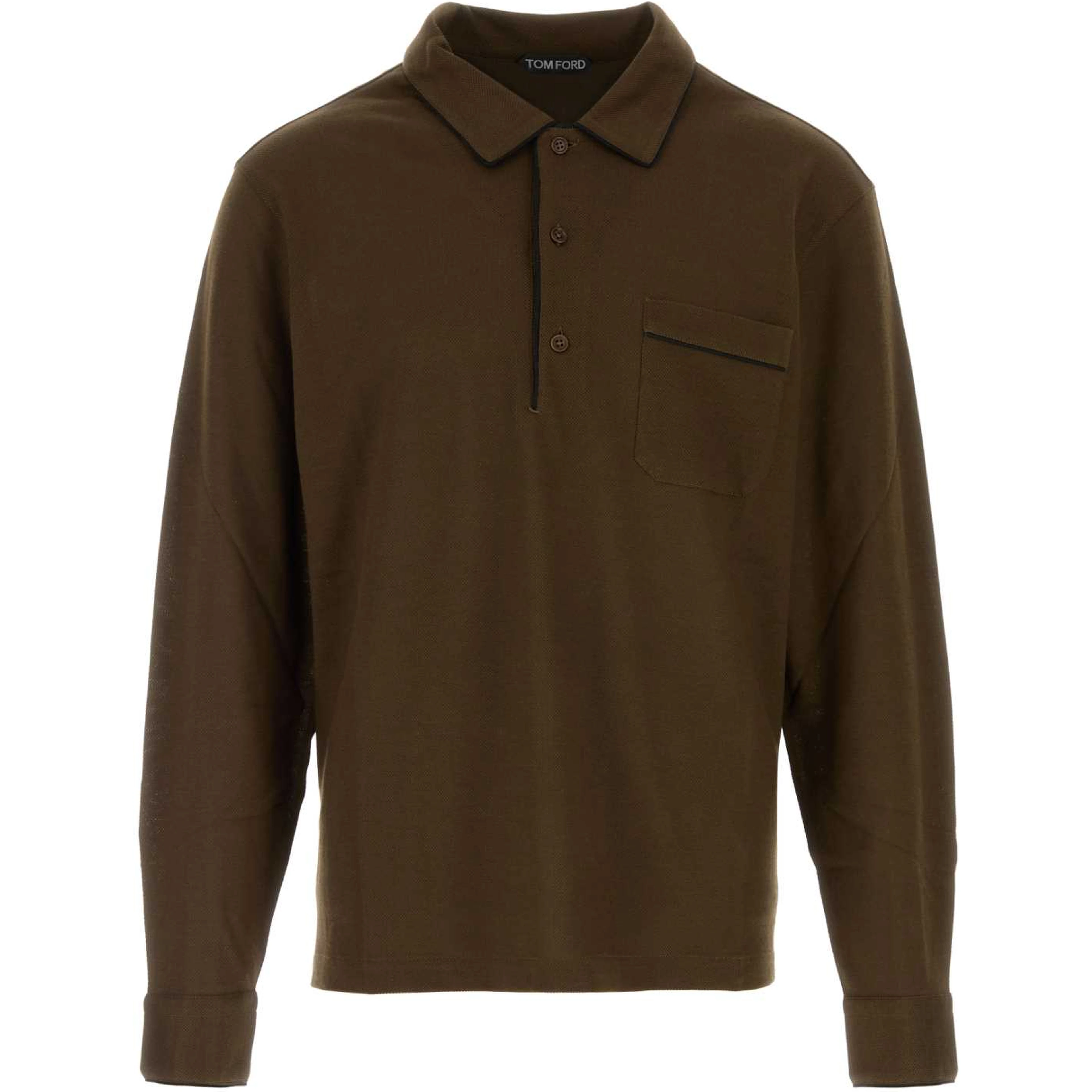 COTTON SILK PIQUET LS POLO