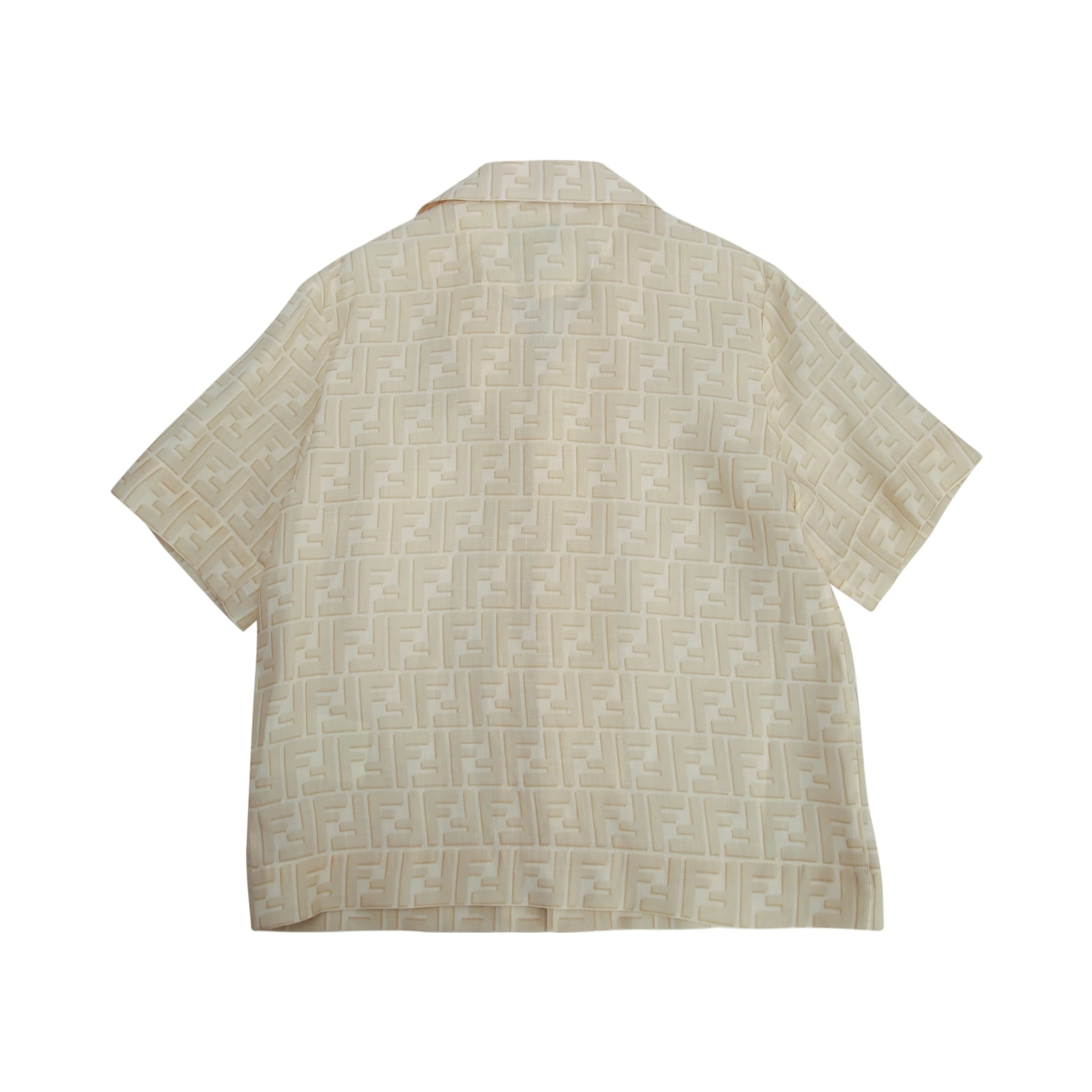 CAMICIA FF SHADOW PRIN LINEN