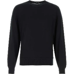 FINE GAUGE PURE WOOL LS CREW NECK