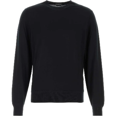 FINE GAUGE PURE WOOL LS CREW NECK