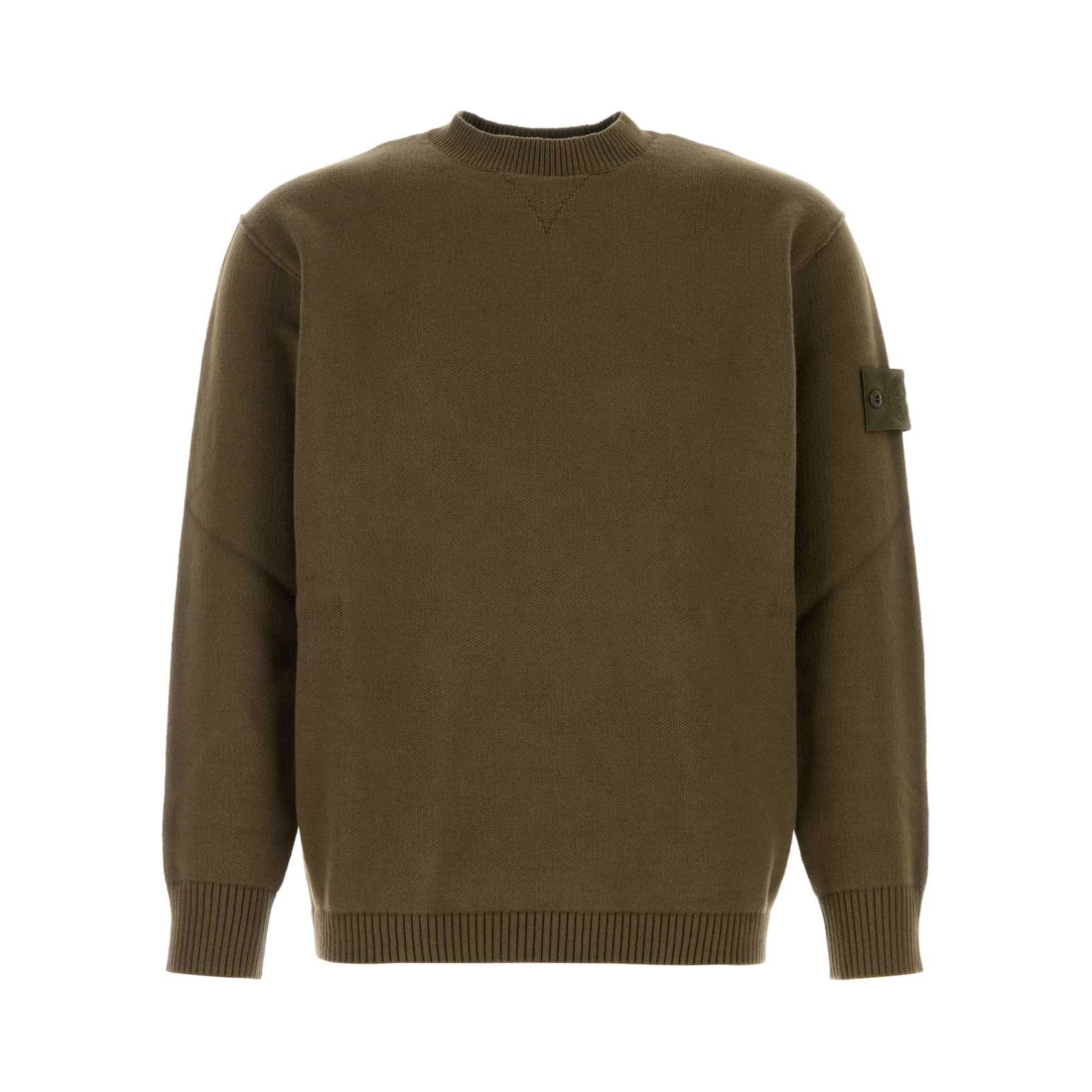 CREW NECK - MILITARY GREEN