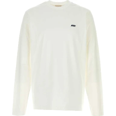 LONG-SLEEVE EMBROIDERED LOGO TEE