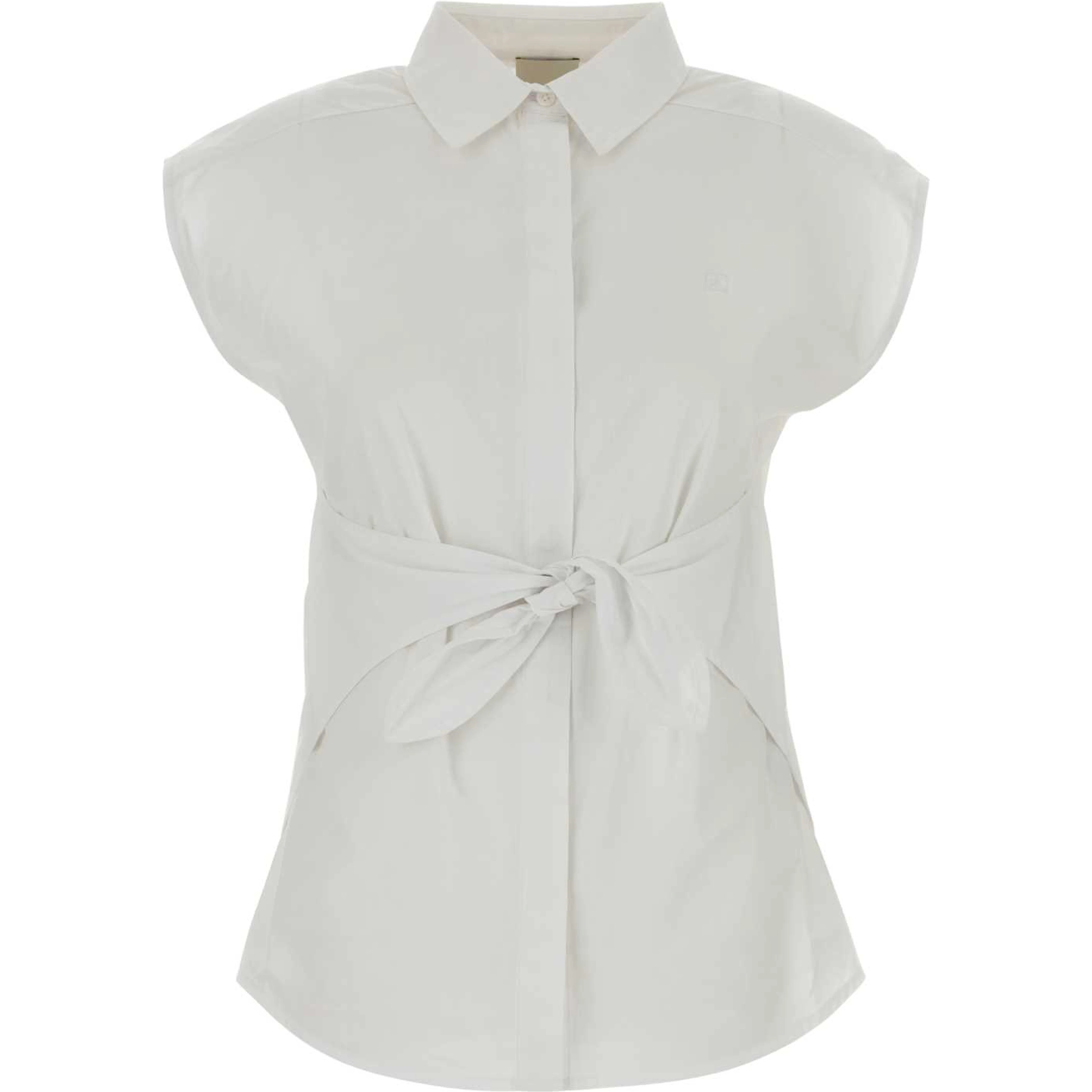 C?OTTON POPLIN SL TIE SHIRT
