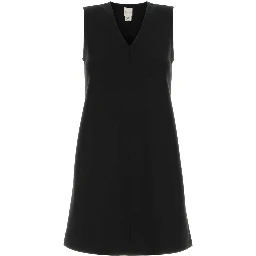 SL INTERLOCK V NECK MINI DRESS