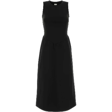 SL INTERLOCK CREW NK FLARE MIDI