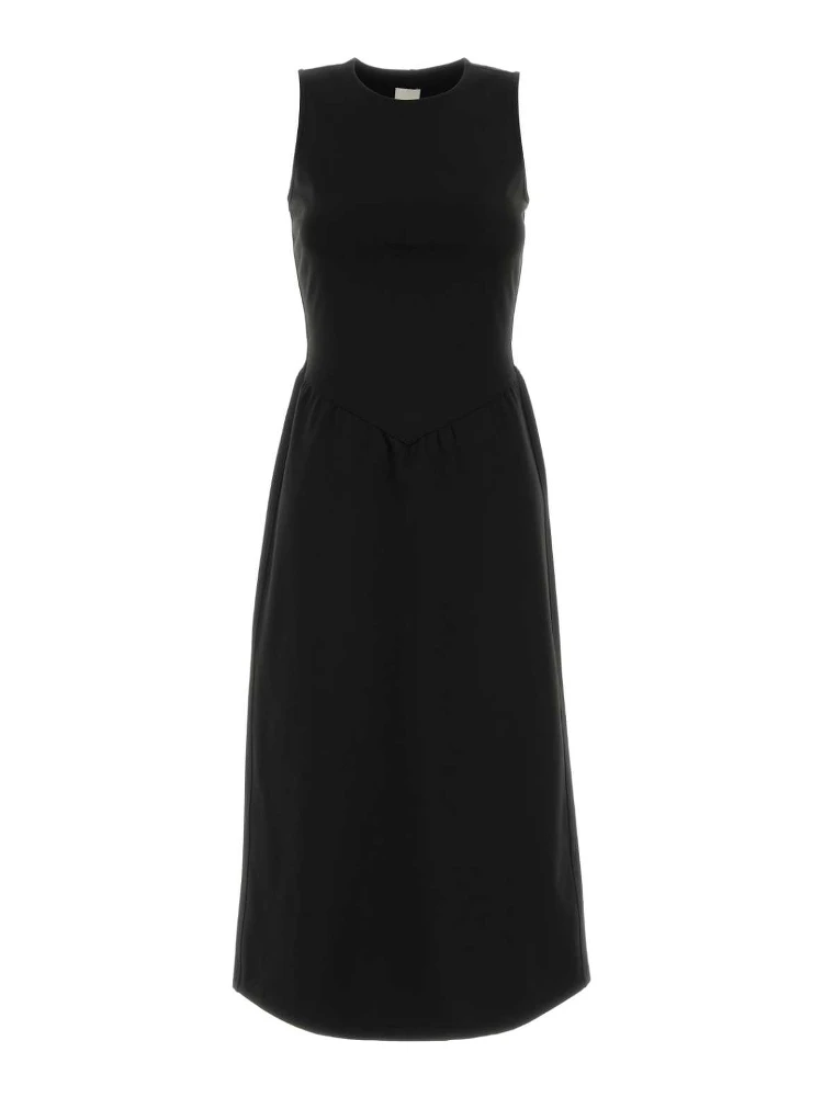 SL INTERLOCK CREW NK FLARE MIDI