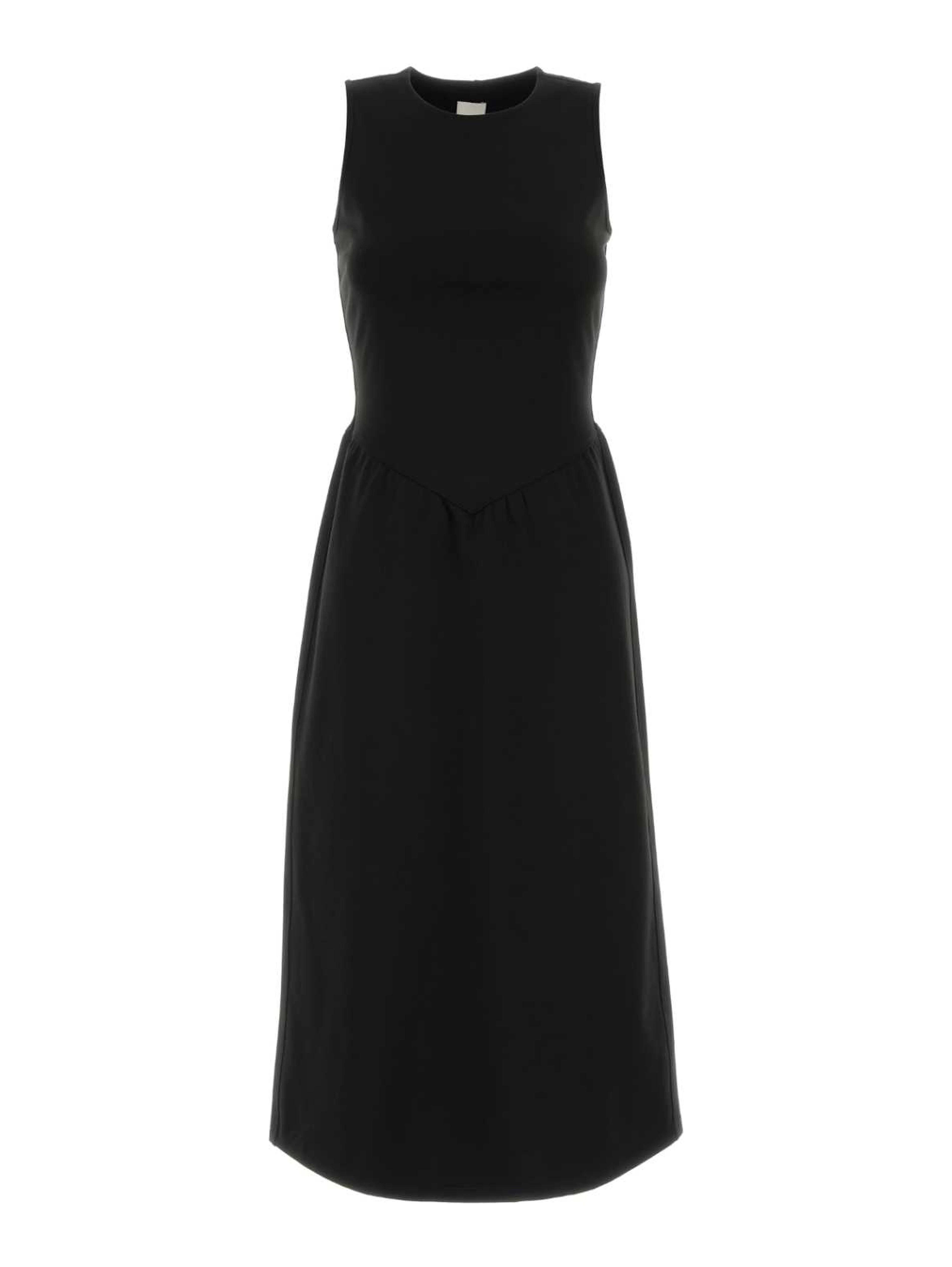 SL INTERLOCK CREW NK FLARE MIDI