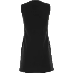 SL INTERLOCK V NECK MINI DRESS