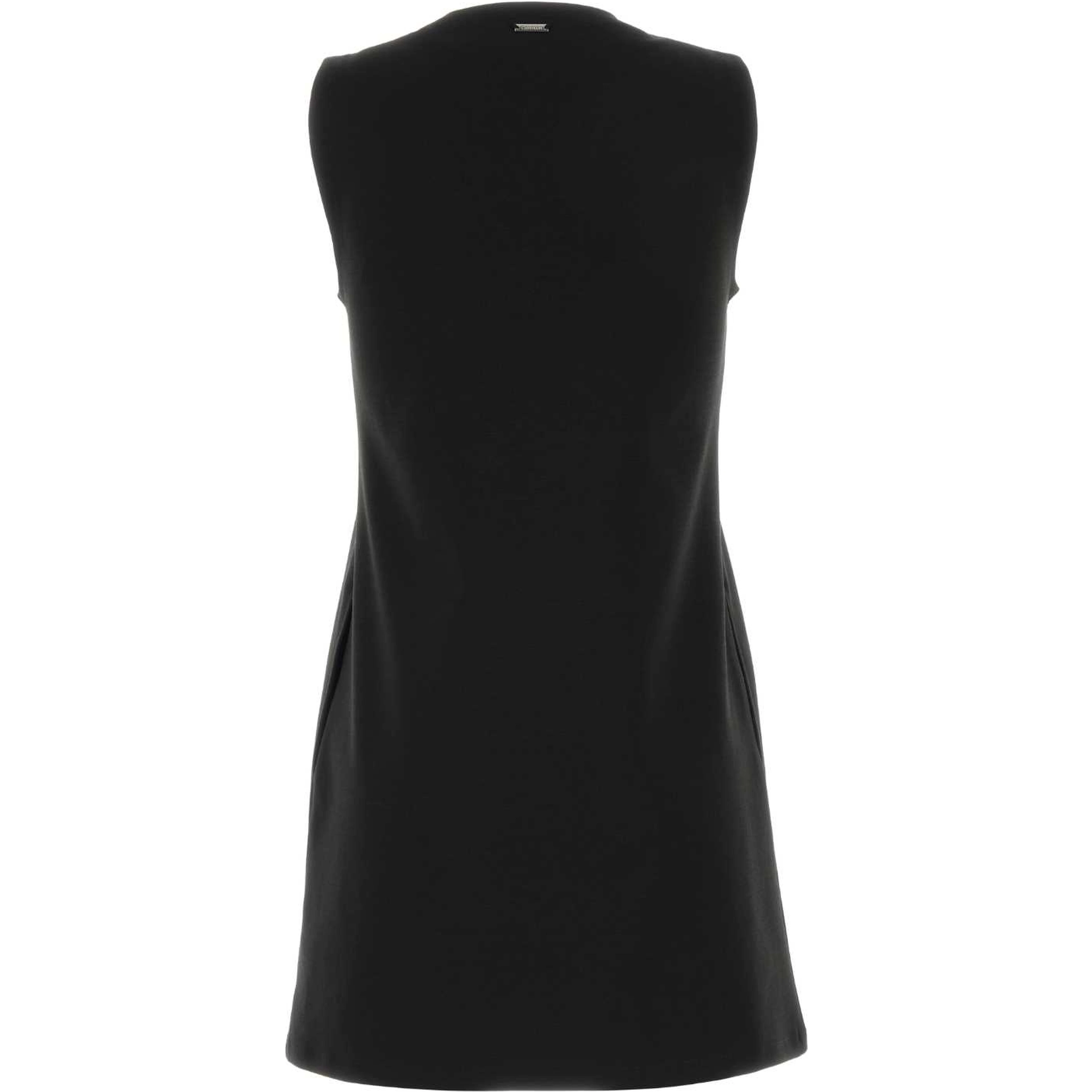 SL INTERLOCK V NECK MINI DRESS