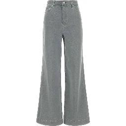 RIB CAGE WIDE LEG SOFT GREY