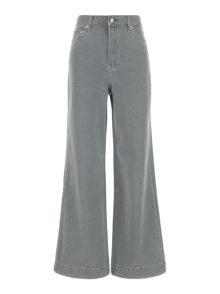 RIB CAGE WIDE LEG SOFT GREY
