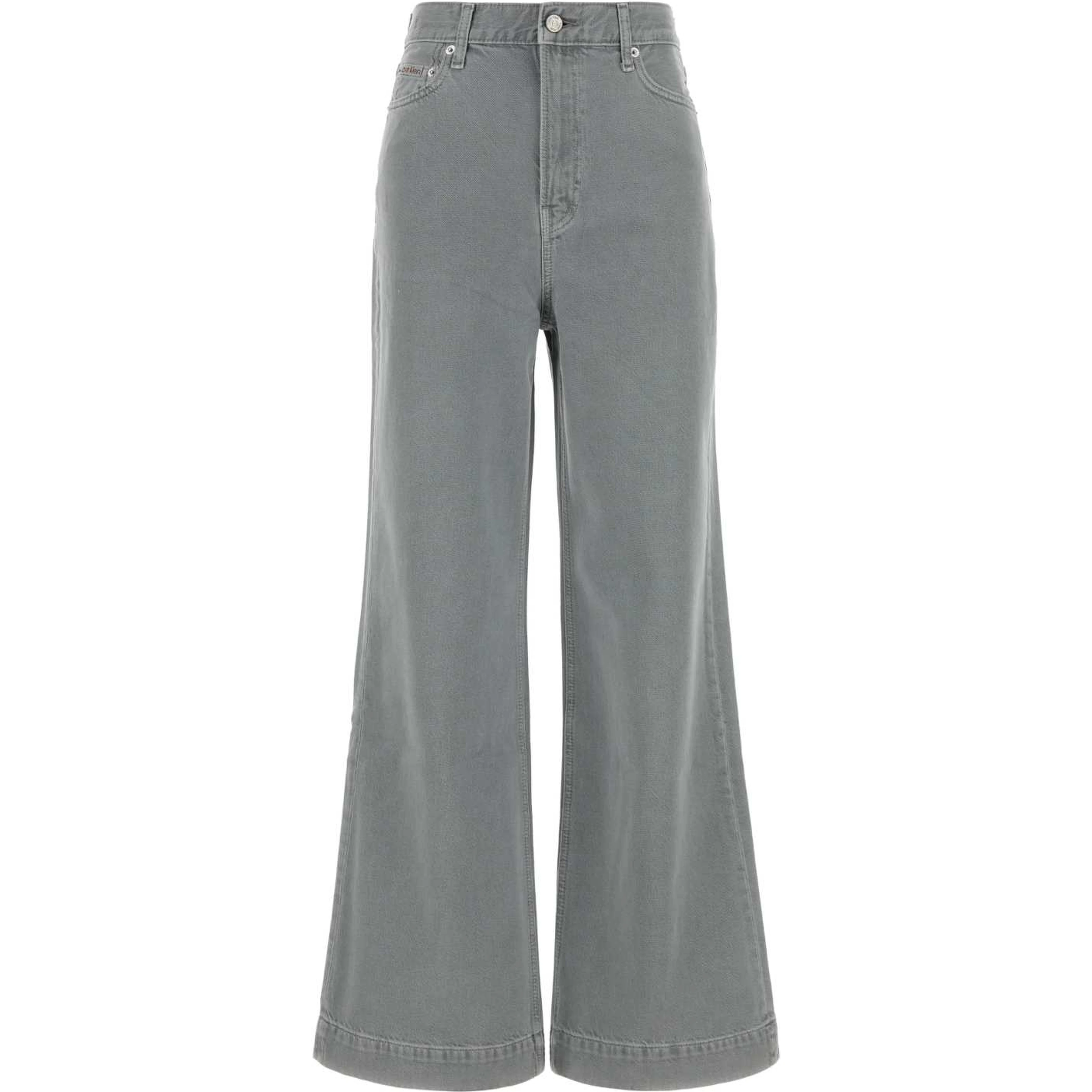 RIB CAGE WIDE LEG SOFT GREY