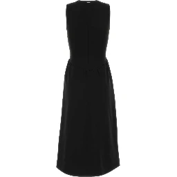 SL INTERLOCK CREW NK FLARE MIDI