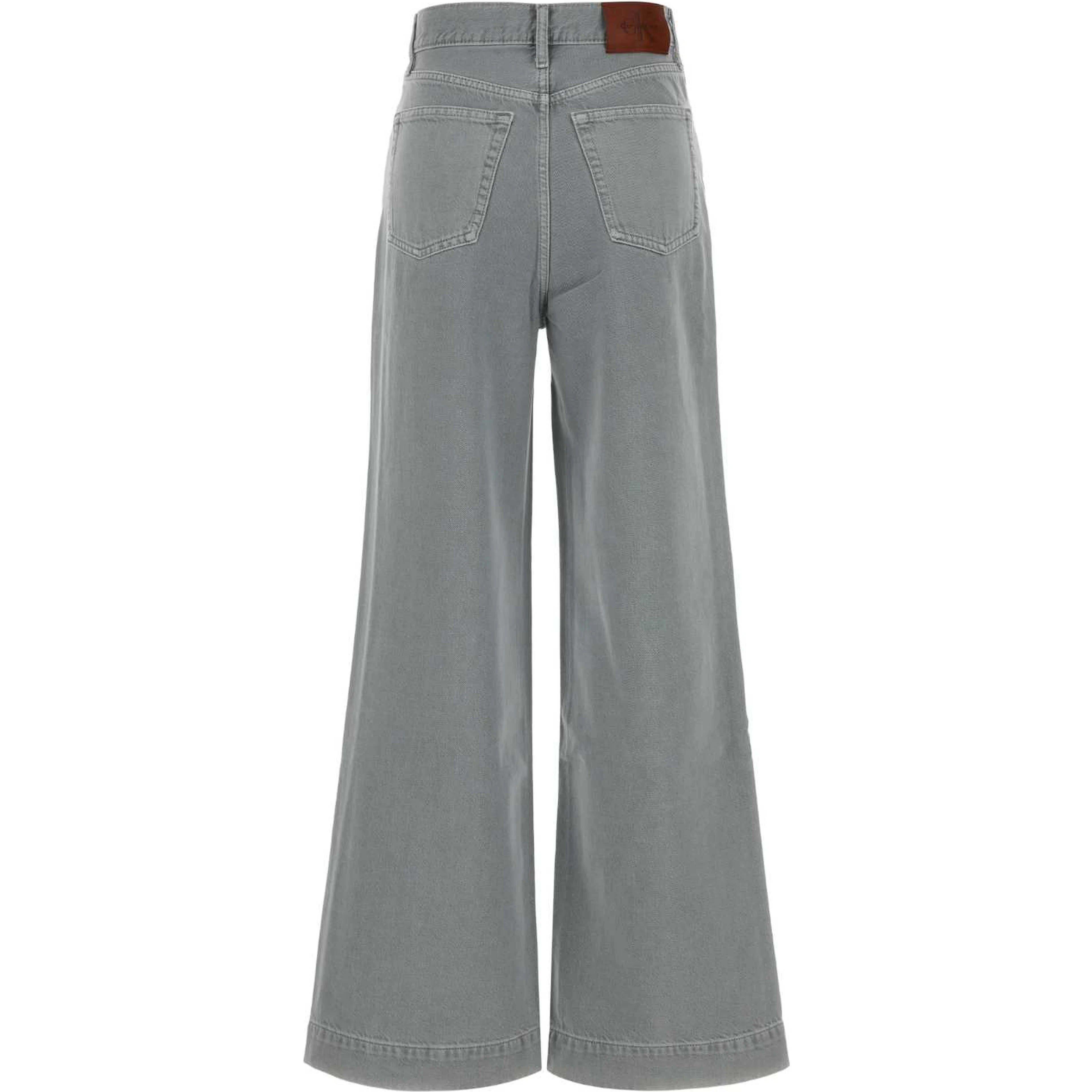 RIB CAGE WIDE LEG SOFT GREY