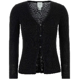 POINTELLE RIB CARDIGAN