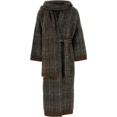 CARDIGAN M/L C/SCIARPA PRESTIGE JACQUARD GALLES GA