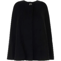TURN LOCK WOOL CAPE