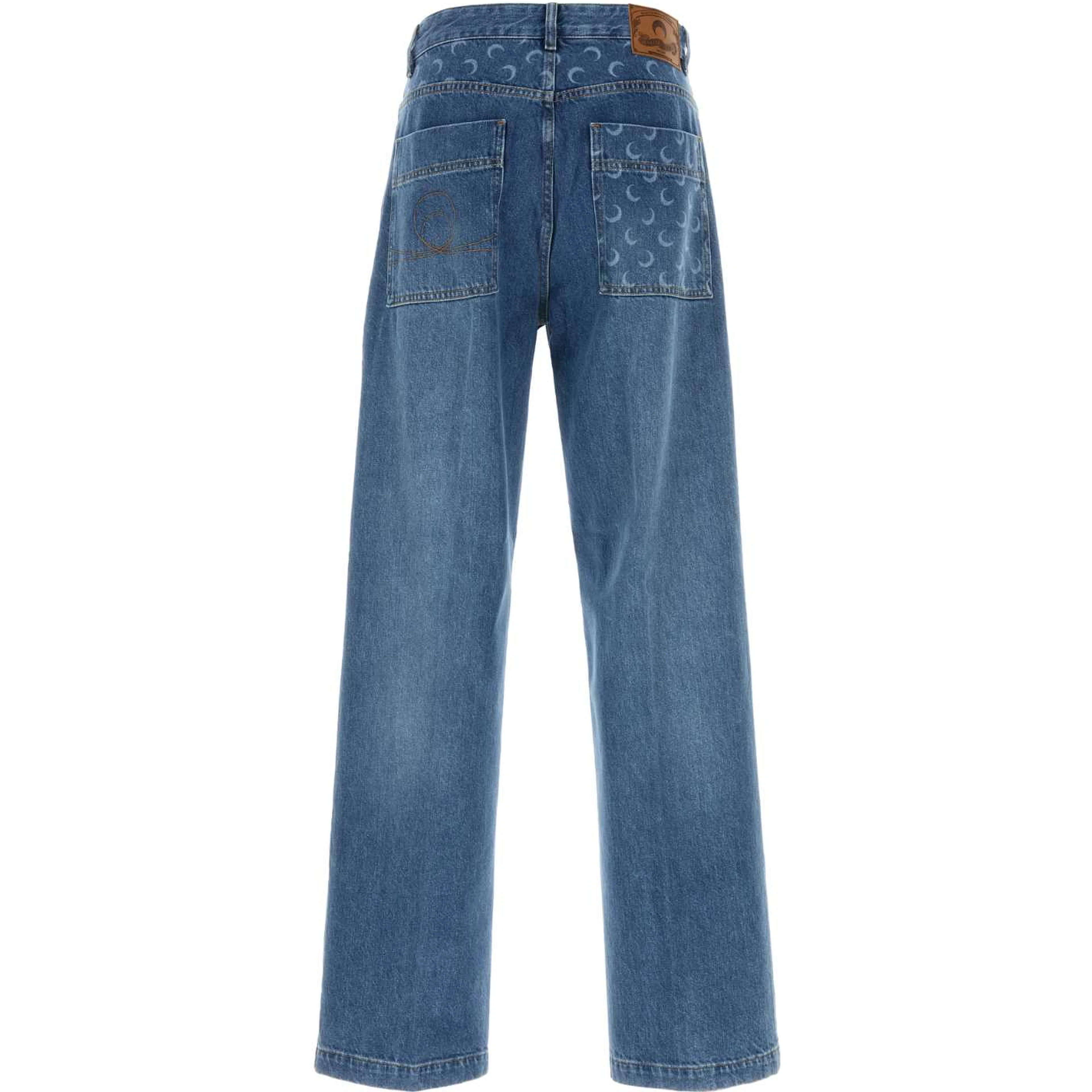 LIGHT BLUE DENIM STRAIGHT JEANS