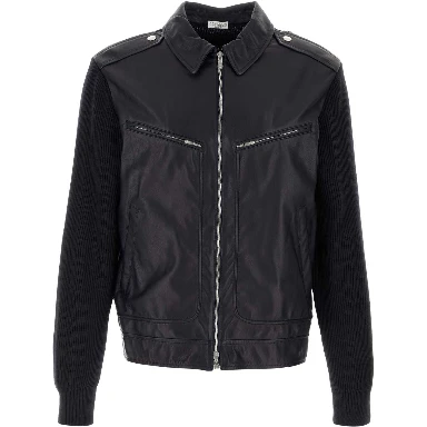 PADDED LEATHER JACKET