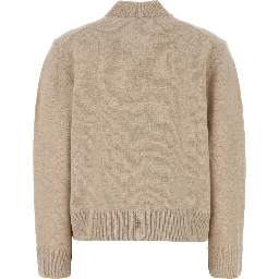 FOX HEAD LAMBSWOOL HIGH NECK CARDIGAN