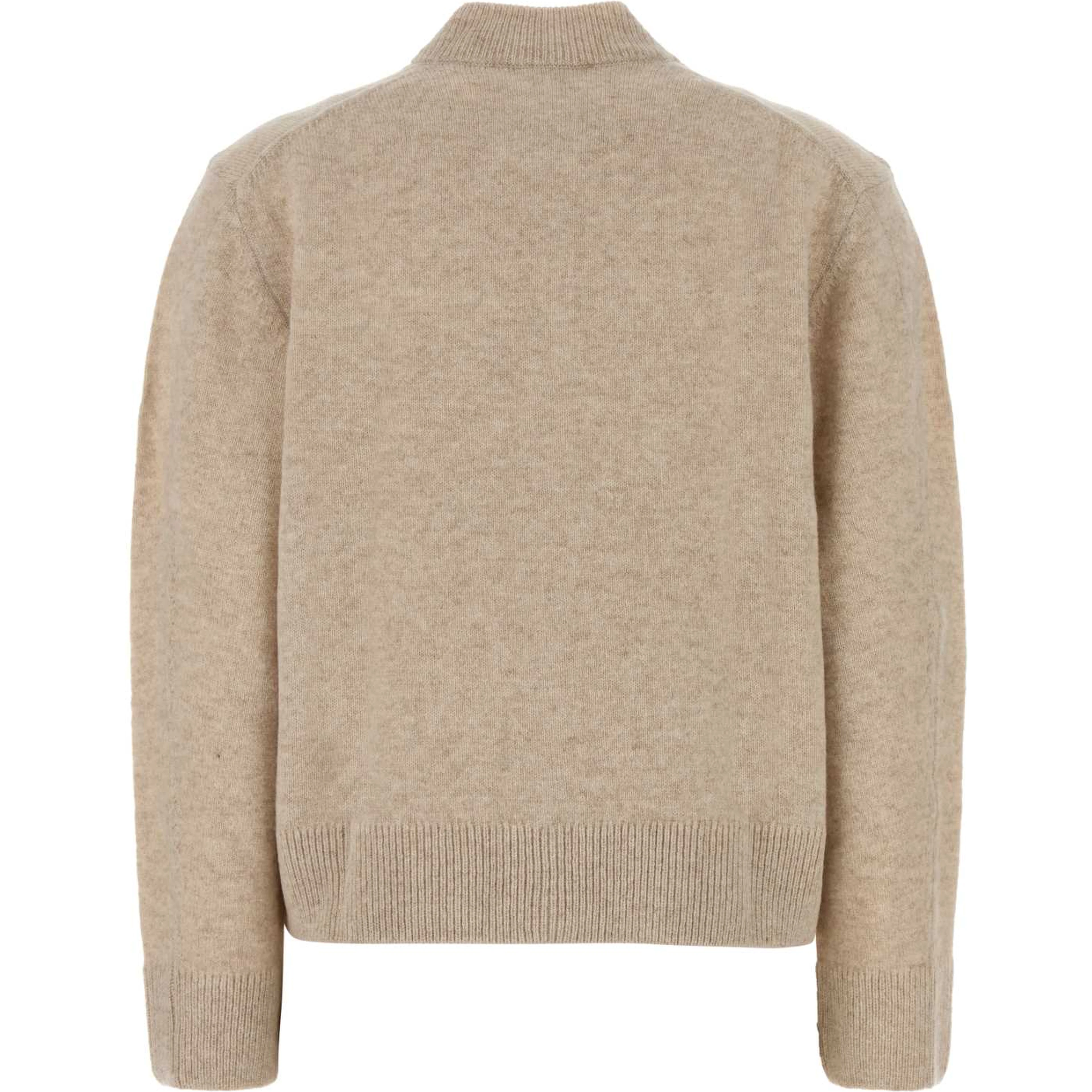 FOX HEAD LAMBSWOOL HIGH NECK CARDIGAN
