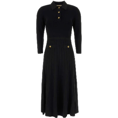 POLO FLARE MIDI DRESS
