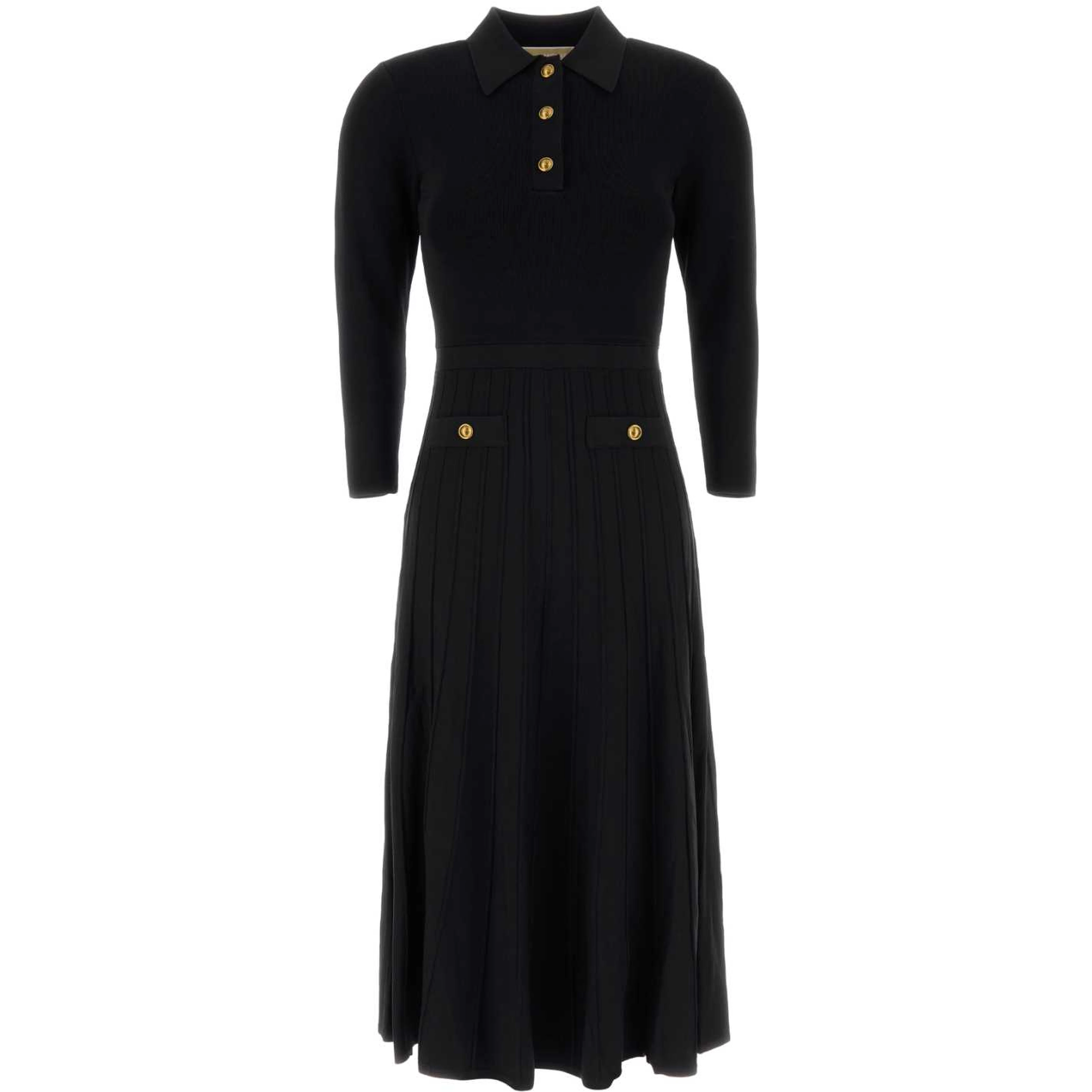 POLO FLARE MIDI DRESS