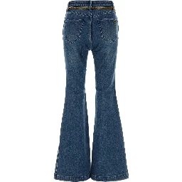 FLARE JEAN W/ CHAIN BELT