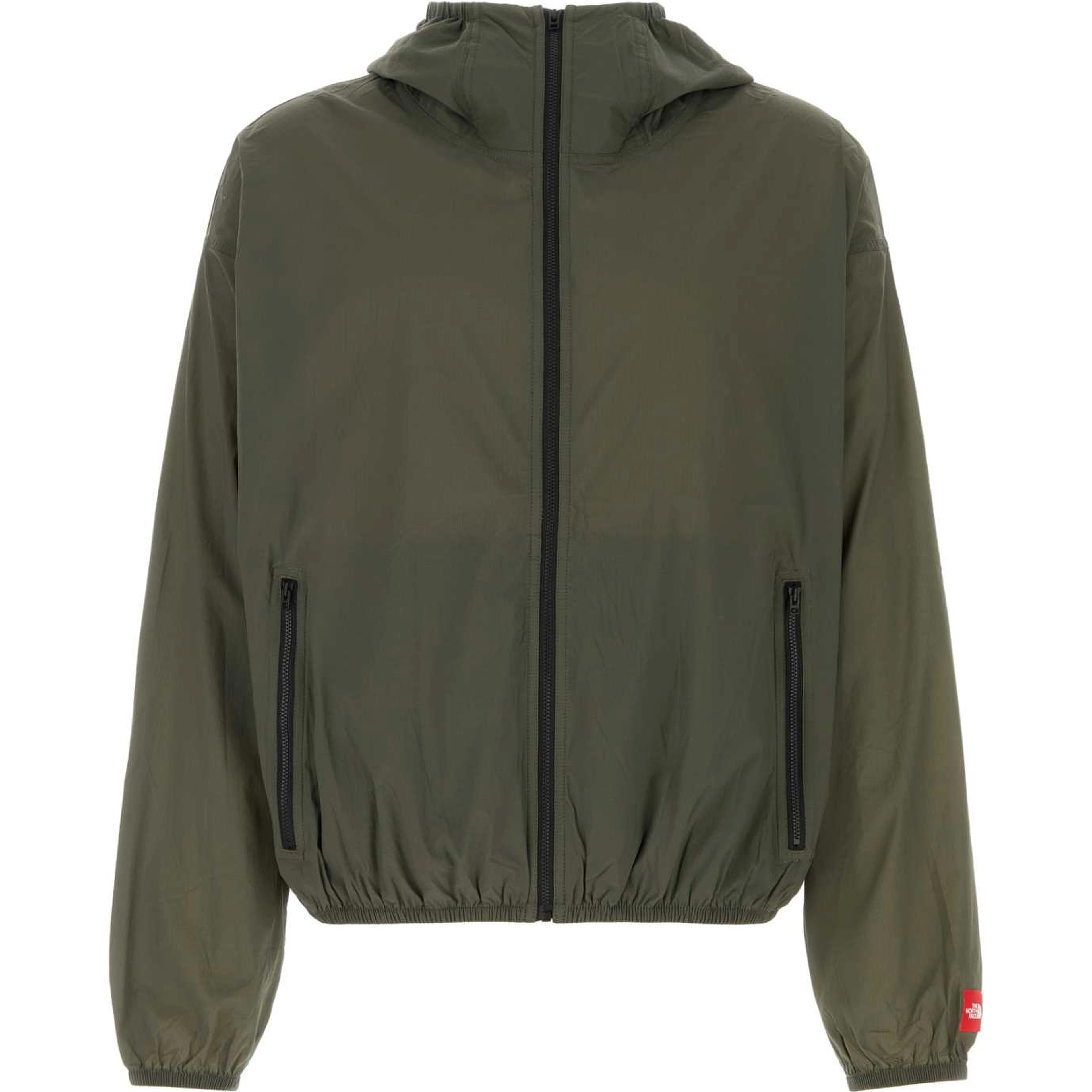 M TNF Red Box Packable Hooded Wind Jacke NEW TAUPE