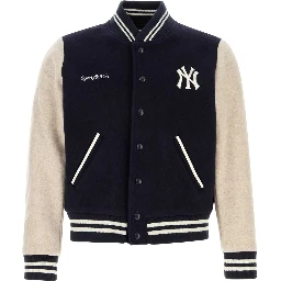 YANKEES CURVE WOOL VARSITY JACKET