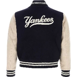 YANKEES CURVE WOOL VARSITY JACKET