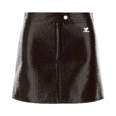 REEDITION VINYL MINI SKIRT