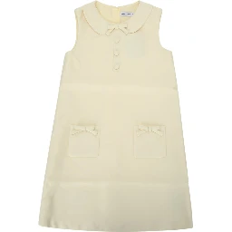 YELLOW TAFFETA SHIFT DRESS