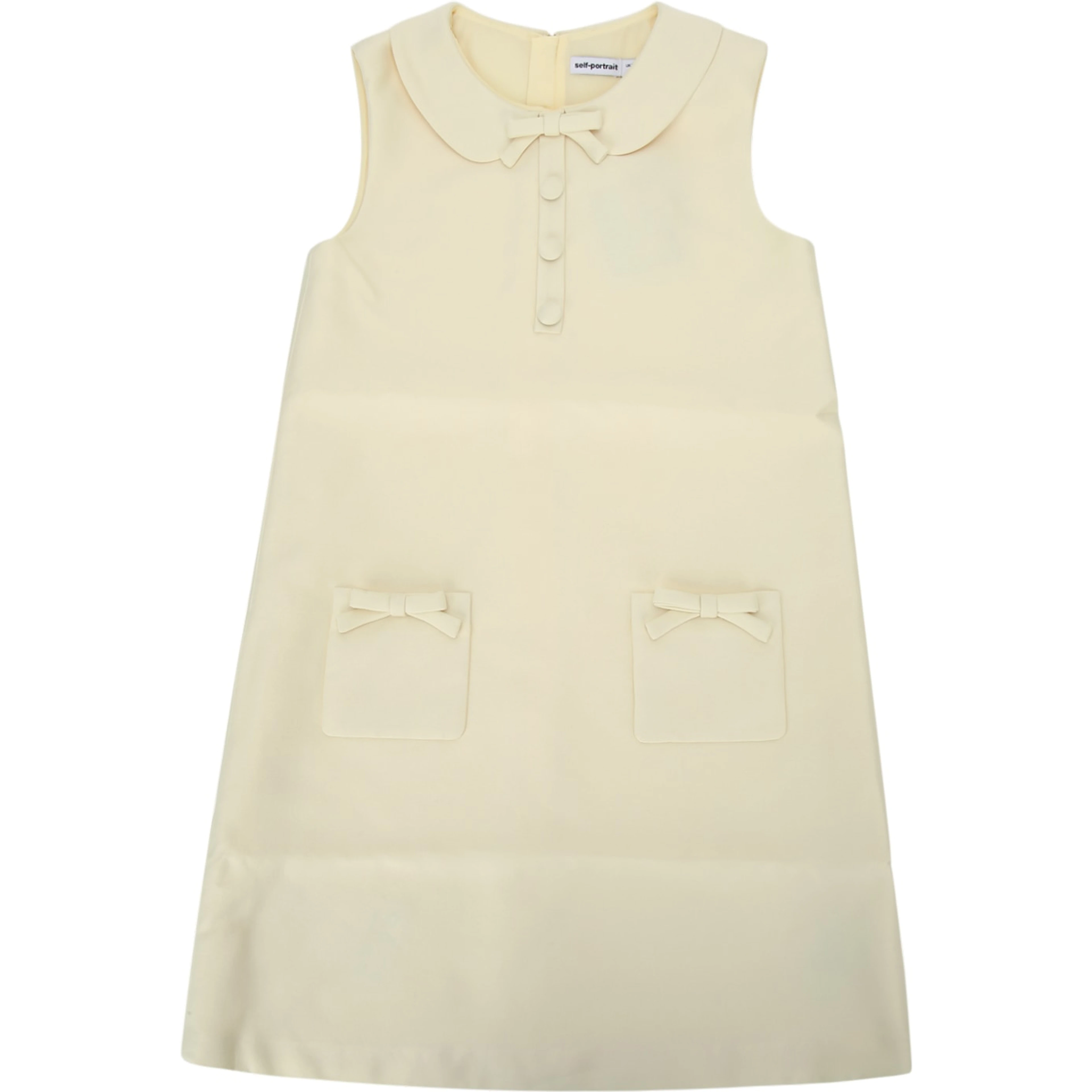 YELLOW TAFFETA SHIFT DRESS